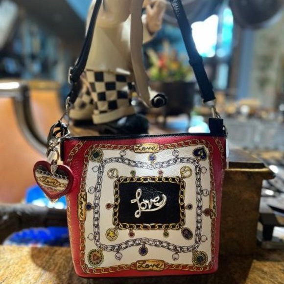 NWT Brighton Love Simply Charming Leather Bag and Key Fob